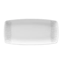 Churchill Bamboo Oblong Plate White 11.75 Inch 29.8cm (12 Pack) - BG102