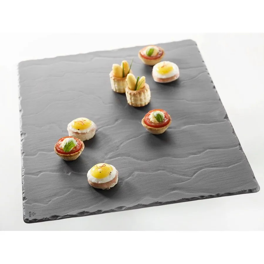REVOL Basalt Plate Square Slate Effect 30cm (3 Pack) - BD310 4 REVOL Basalt Plate Square Slate Effect 30cm (3 Pack) - BD310 - Image 2