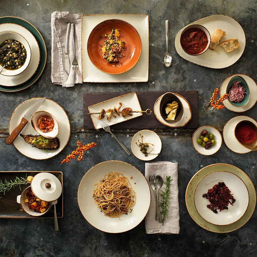 Steelite Brown Dapple Coupe Plate 30cm (11 3/4inch) (12 Pack) - BJ607 4 Steelite Brown Dapple Coupe Plate 30cm (11 3/4inch) (12 Pack) - BJ607 - Image 2