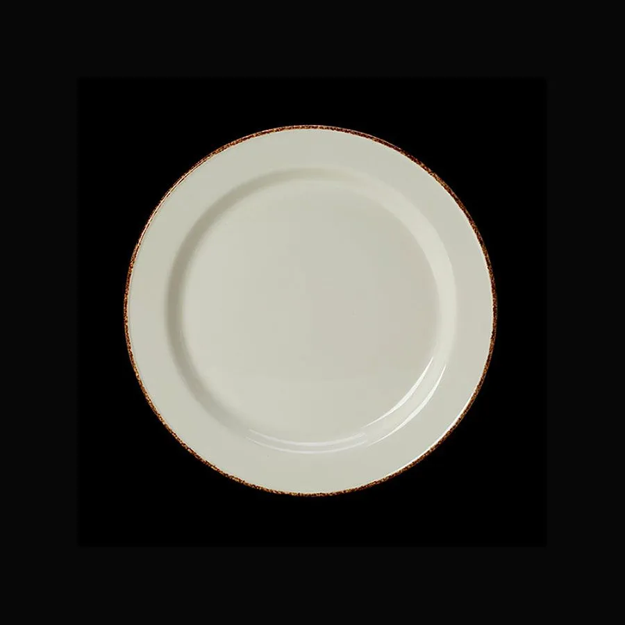 Steelite Brown Dapple Plate Slimline 23cm (9inch) (24 Pack) - BJ619 3 Steelite Brown Dapple Plate Slimline 23cm (9inch) (24 Pack) - BJ619