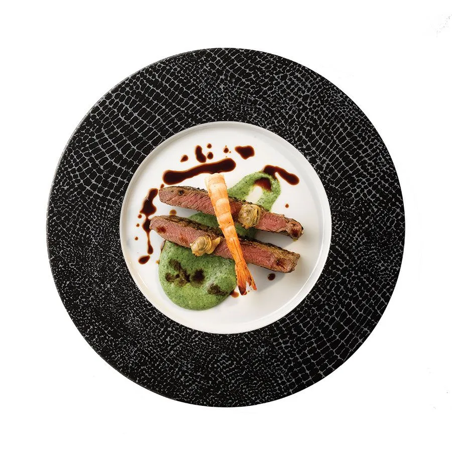 Artis Caiman Printed Flat Coupe Plate 32cm (6 Pack) - BL081 3 Artis Caiman Printed Flat Coupe Plate 32cm (6 Pack) - BL081