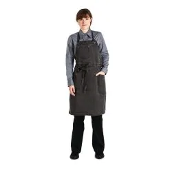 Chef Works Urban Dorset Bib Apron Pewter - BB003