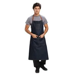 Chef Works Urban Memphis Wide Bib Apron Indigo - B341