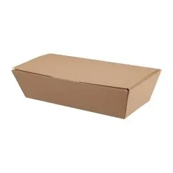 Colpac Compostable Kraft Food Boxes 250mm (Pack Of 150) - FA363