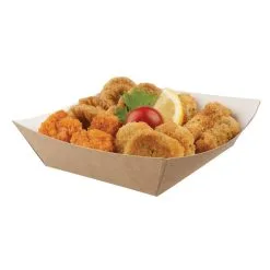 Colpac Compostable Kraft Food Trays Medium 148mm (Pack Of 500) - CK936