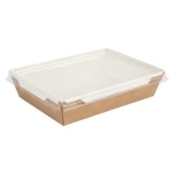 Colpac Fuzione Recyclable Paperboard Food Trays With Lid 1000ml / 35oz - FA376