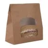 Colpac Recyclable Paper Sandwich Bags With Window Kraft (Pack Of 250) - FA382
