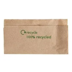 *Non-Branded Compostable Kraft Lunch Napkins 320 X 300mm (Pack Of 6000) - GH030