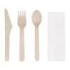 Fiesta Green Wooden Cutlery Meal Pack (Pack Of 250) - DF422
