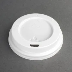 Fiesta Disposable Coffee Cup Lids White 225ml / 8oz (Pack Of 50) - CE263