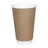 Fiesta Disposable Coffee Cups Double Wall Kraft 225ml / 8oz (Pack Of 500) - GP439 -Kitchenware Outlet fiesta disposable coffee cups double wall kraft 225ml 8oz pack of 500 gp439 116440 p