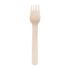 Fiesta Green Biodegradable Disposable Wooden Forks (Pack Of 100) - CD903