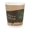 Fiesta Green Compostable Coffee Cups Double Wall 227ml / 8oz (Pack Of 500) - DY985 -Kitchenware Outlet fiesta green compostable coffee cups double wall 227ml 8oz pack of 500 dy985 116204 p