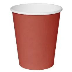 Fiesta Single Wall Takeaway Coffee Cups Red 340ml / 12oz (Pack Of 50) - GP407