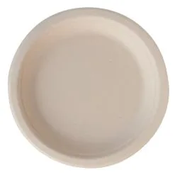 EGreen Eco-Fibre Compostable Wheat Round Plates 180mm (Pack Of 1000) - FN201