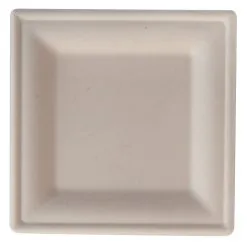 EGreen Eco-Fibre Compostable Wheat Square Plates 200mm (Pack Of 500) - FN204