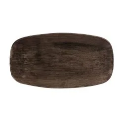 Churchill Iron Black Chefs Oblong Plate (6 Pack) - BK096