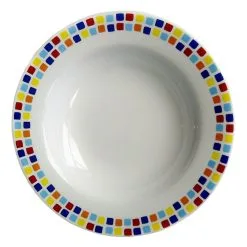 Mirage Melamine Mosaic Pasta Bowl 19.5cm 8 Inch (48 Pack) - BC033