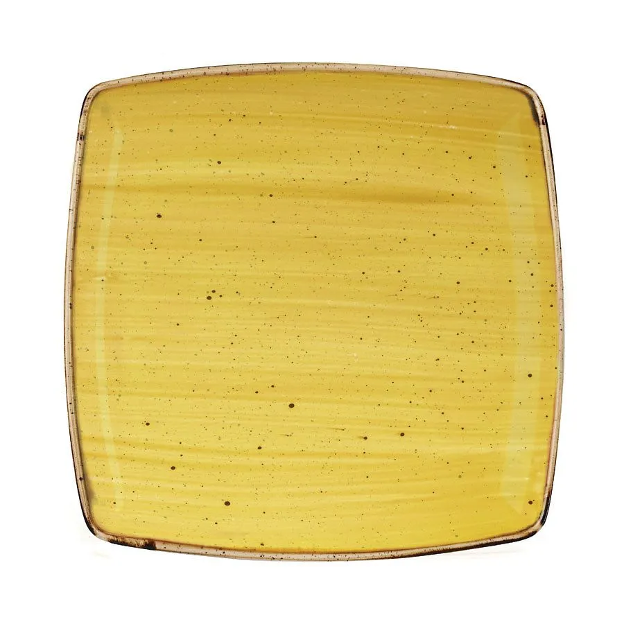 Churchill Mustard Seed Yellow Deep Square Plate 26.8cm (6 Pack) - BH663MU 3 Churchill Mustard Seed Yellow Deep Square Plate 26.8cm (6 Pack) - BH663MU