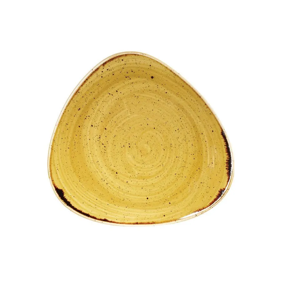 Churchill Mustard Seed Yellow Triangle Plate 22.9cm (12 Pack) - BH659MU 3 Churchill Mustard Seed Yellow Triangle Plate 22.9cm (12 Pack) - BH659MU
