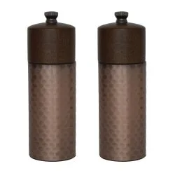 Olympia Copper Wood Salt And Pepper Mill Set (Pack Of 2) - CR689