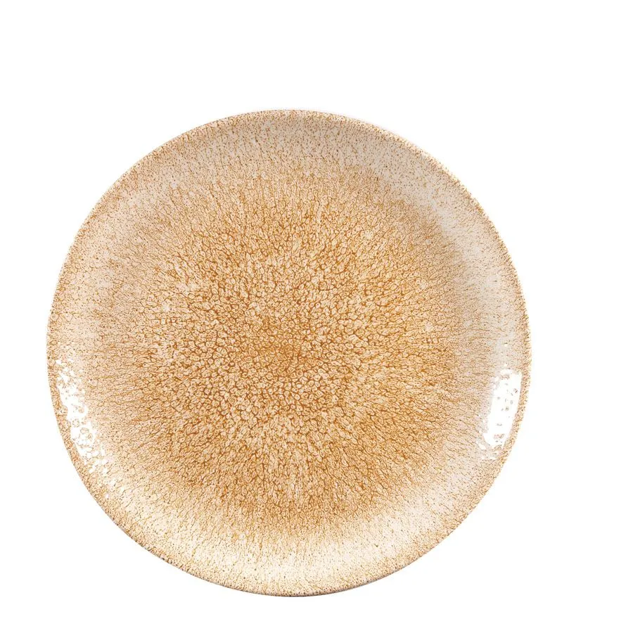 Churchill Raku Garnet Orange Coupe Plate (12 Pack) - BK080 3 Churchill Raku Garnet Orange Coupe Plate (12 Pack) - BK080