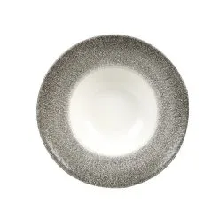 Churchill Raku Quartz Black Wide Rim Bowl 11 Inch (12 Pack) - BJ820