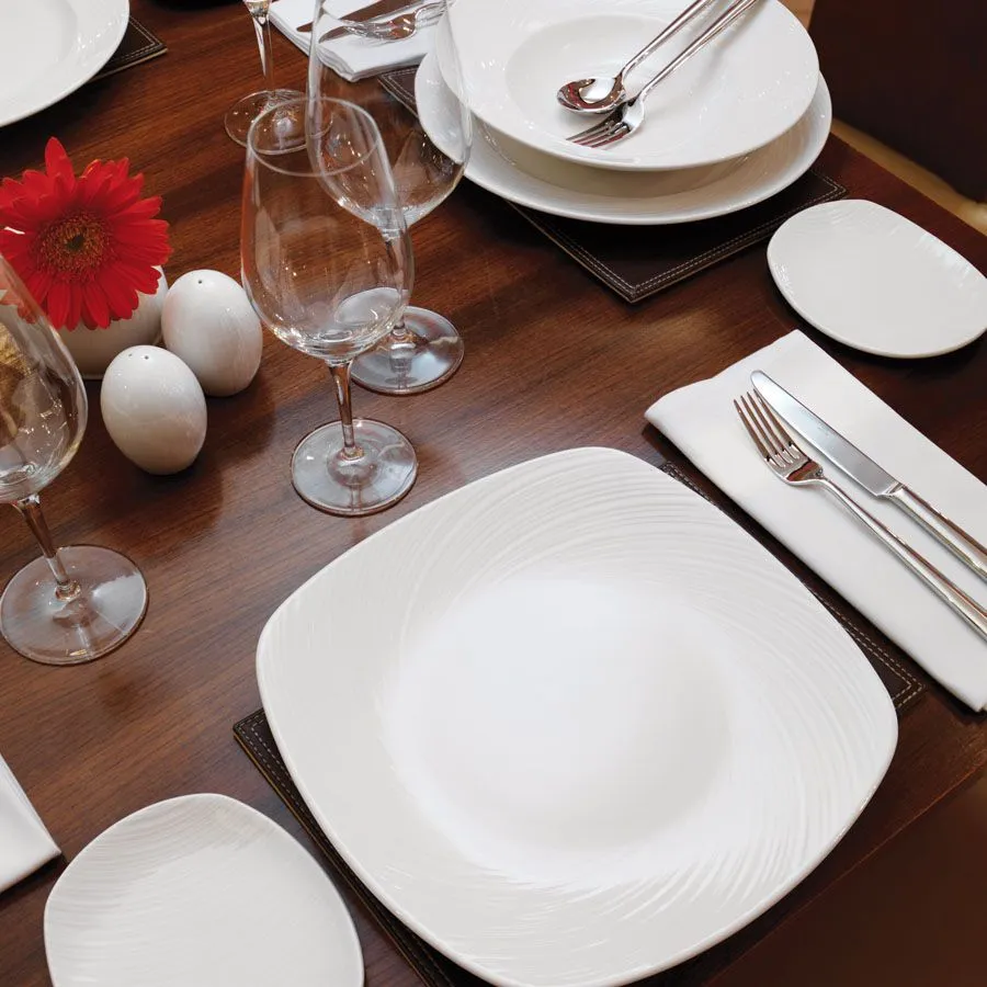 Steelite Spyro Plate Rectangular White 15.25cm (36 Pack) - BA575 4 Steelite Spyro Plate Rectangular White 15.25cm (36 Pack) - BA575 - Image 2