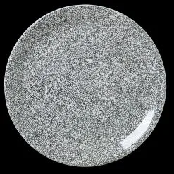 Steelite Ink Crackle Coupe Plate Black 30cm (12 Pack) - BK650BL