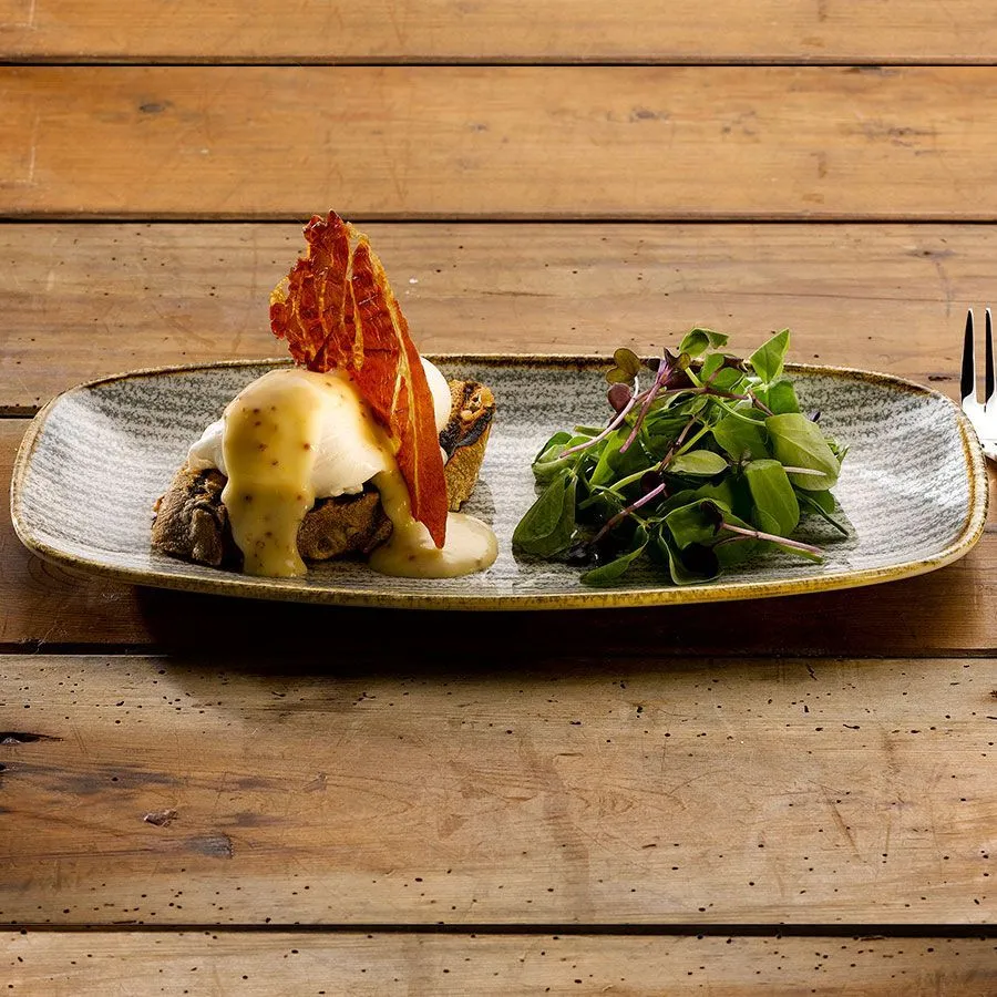 Churchill Stone Grey Chefs Oblong Plate 14 Inch (6 Pack) - BJ387 4 Churchill Stone Grey Chefs Oblong Plate 14 Inch (6 Pack) - BJ387 - Image 2