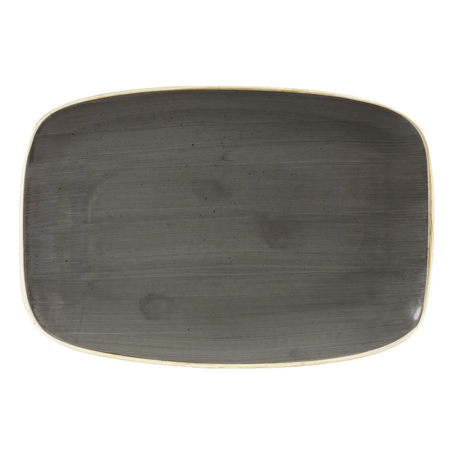 Churchill Stonecast Grey Oblong Chefs Plate No. 9 (6 Pack) - BK917 3 Churchill Stonecast Grey Oblong Chefs Plate No. 9 (6 Pack) - BK917