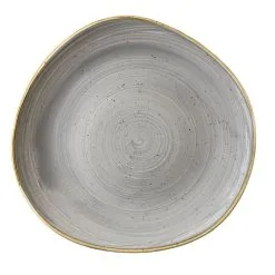 Churchill Stonecast Grey Organic Round Plate 11inch (12 Pack) - BI962