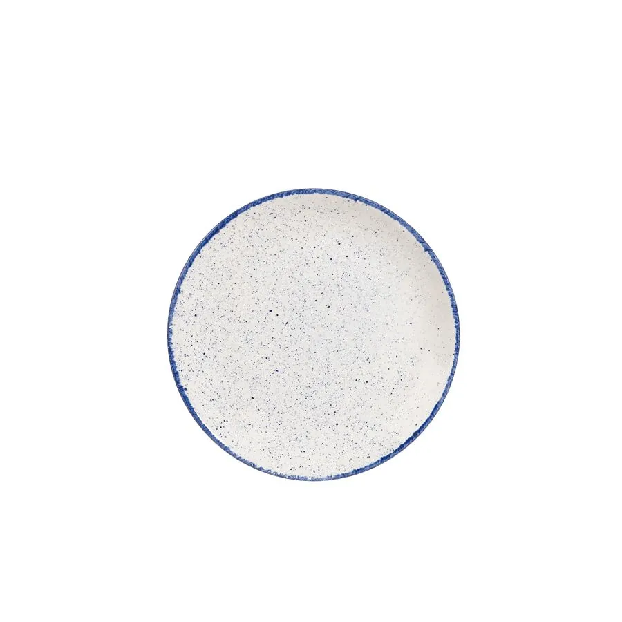 Churchill Stonecast Hints Indigo Coupe Plate (12 Pack) - BK431 3 Churchill Stonecast Hints Indigo Coupe Plate (12 Pack) - BK431