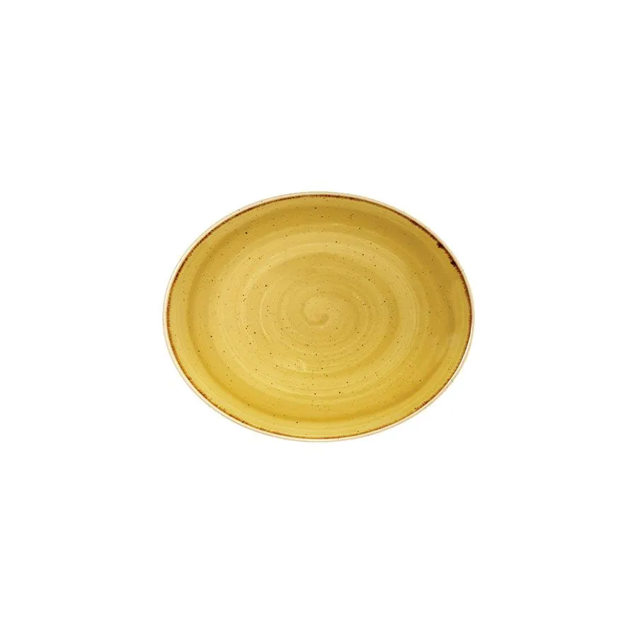 Churchill Stonecast Mustard Seed Oval Coupe Plate 19.2cm (12 Pack) - BH664MU 3 Churchill Stonecast Mustard Seed Oval Coupe Plate 19.2cm (12 Pack) - BH664MU