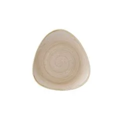 Churchill Stonecast Nutmeg Cream 9inch Triangle Plate (12 Pack) - BJ150