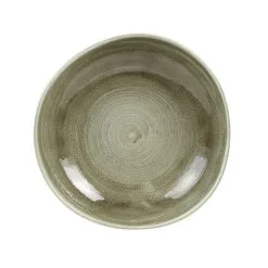 Churchill Stonecast Patina Green 9 Inch Organic Bowl (12 Pack) - BJ955