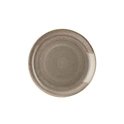 Churchill Stonecast Peppercorn Grey Coupe Plate 21.7cm (12 Pack) - BH655PG