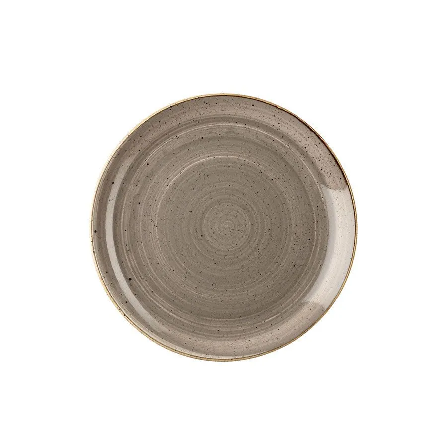 Churchill Stonecast Peppercorn Grey Coupe Plate 26cm (12 Pack) - BH654PG 3 Churchill Stonecast Peppercorn Grey Coupe Plate 26cm (12 Pack) - BH654PG