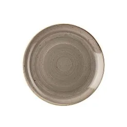 Churchill Stonecast Peppercorn Grey Coupe Plate 28.8cm (12 Pack) - BH653PG