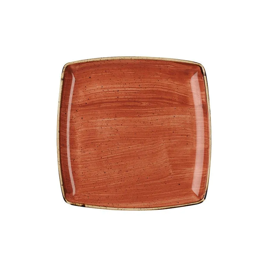 Churchill Stonecast Spiced Orange Deep Sq Plt 26.8cm (6 Pack) - BH663SO 3 Churchill Stonecast Spiced Orange Deep Sq Plt 26.8cm (6 Pack) - BH663SO