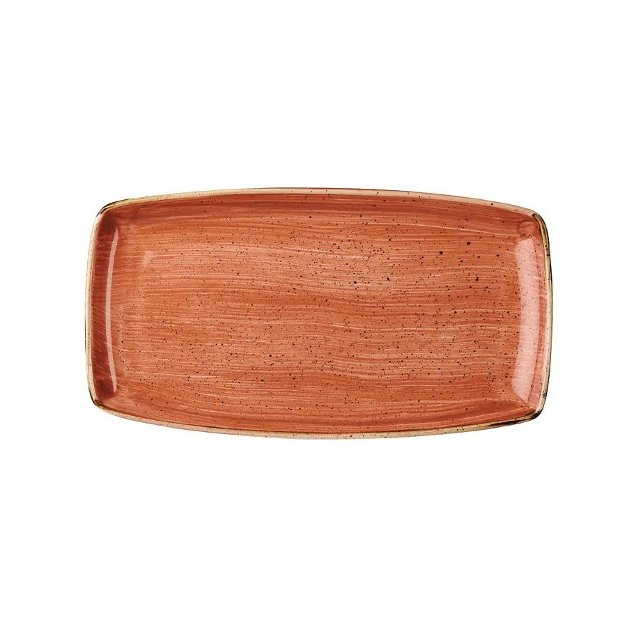 Churchill Stonecast Spiced Orange Oblong Plate 35cm (6 Pack) - BH662SO 3 Churchill Stonecast Spiced Orange Oblong Plate 35cm (6 Pack) - BH662SO