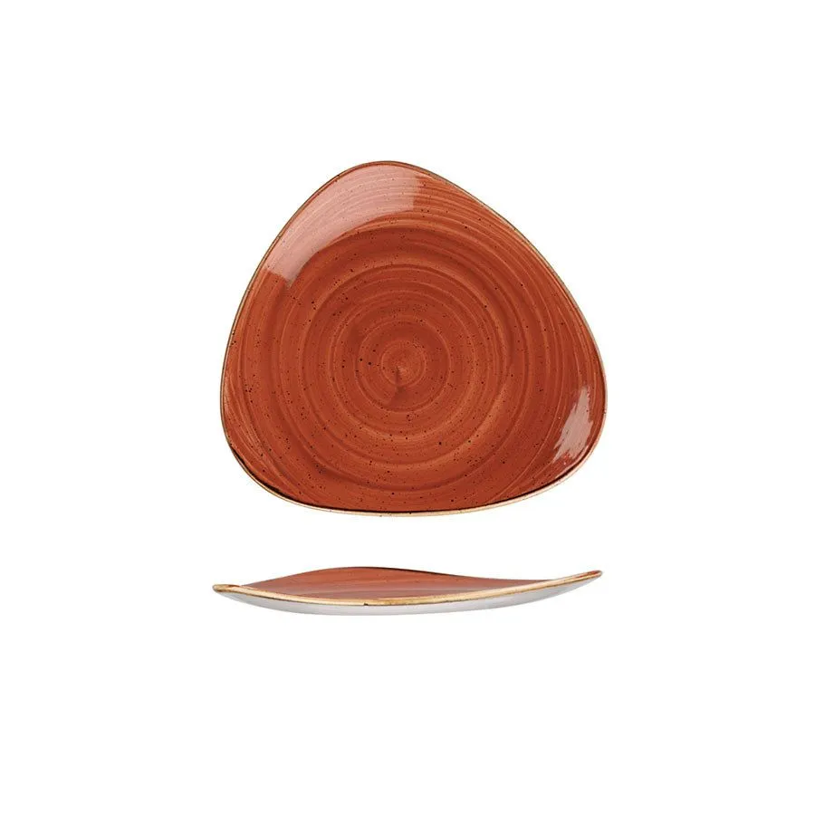Churchill Stonecast Spiced Orange Triangle Plate 19.2cm (12 Pack) - BH660SO 3 Churchill Stonecast Spiced Orange Triangle Plate 19.2cm (12 Pack) - BH660SO