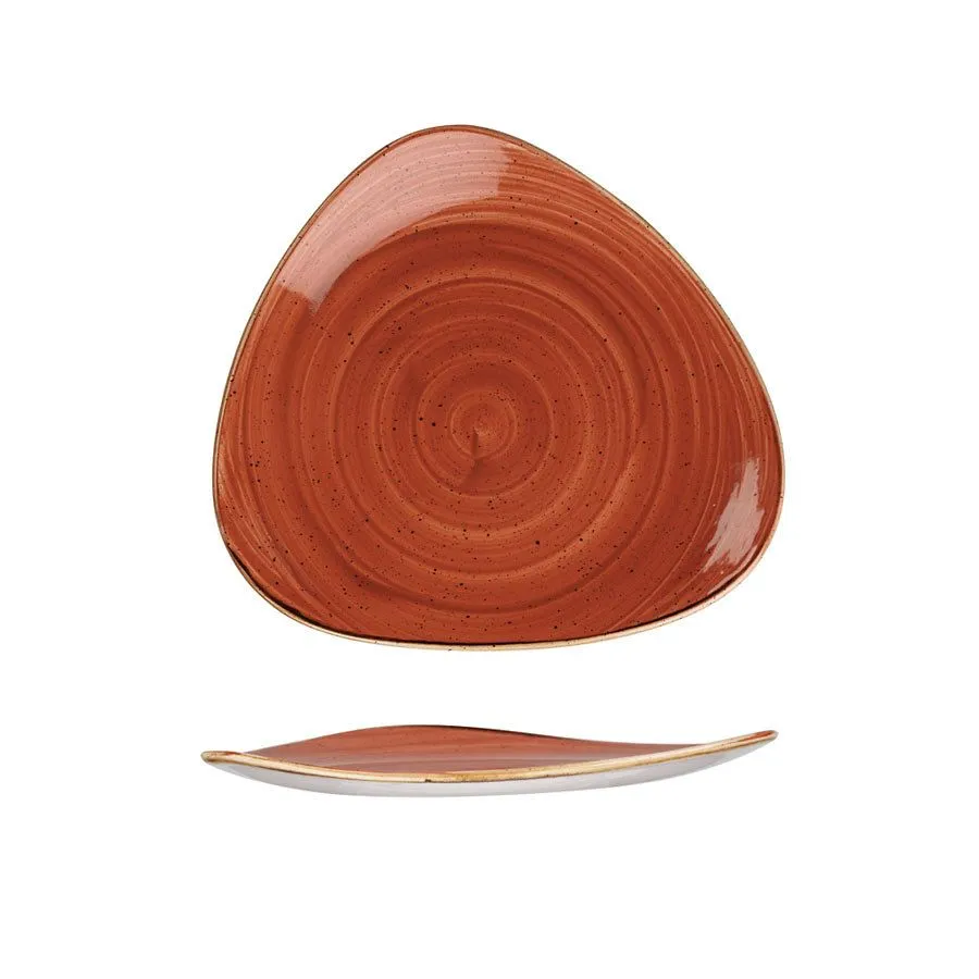 Churchill Stonecast Spiced Orange Triangle Plate 26.5cm (12 Pack) - BH658SO 3 Churchill Stonecast Spiced Orange Triangle Plate 26.5cm (12 Pack) - BH658SO