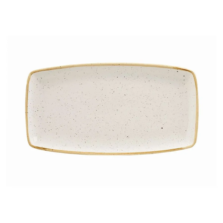 Churchill Stonecast White X Squared Oblong Plate 13.75 Inch (6 Pack) - BH034 3 Churchill Stonecast White X Squared Oblong Plate 13.75 Inch (6 Pack) - BH034