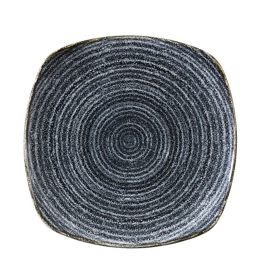 Churchill Studio Prints Charcoal Black Square Plate 10inch (12 Pack) - BI989 3 Churchill Studio Prints Charcoal Black Square Plate 10inch (12 Pack) - BI989