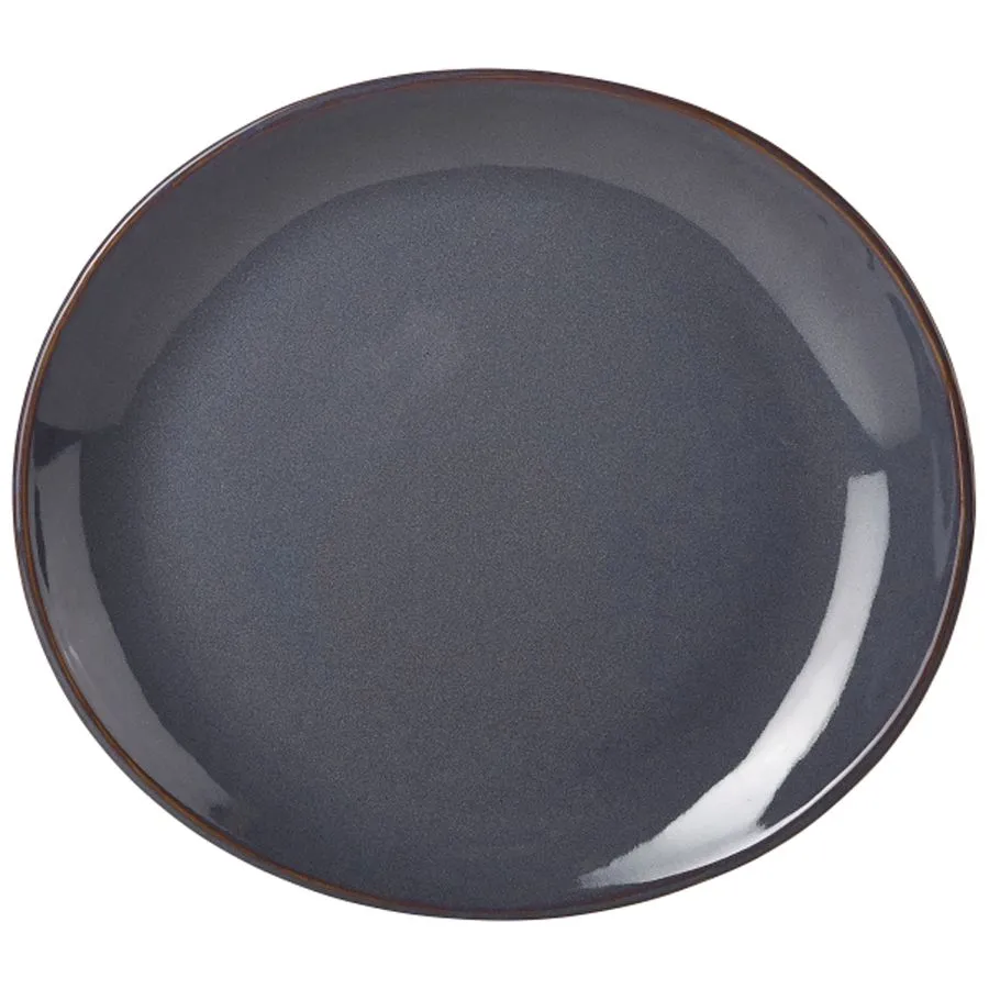 Genware Terra Stoneware RusticBlue Oval Plate 29.5 X 26cm (12 Pack) - BJ131 3 Genware Terra Stoneware RusticBlue Oval Plate 29.5 X 26cm (12 Pack) - BJ131