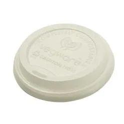 Vegware Compostable Coffee Cup Lids 225ml / 8oz (Pack Of 1000) - GH024
