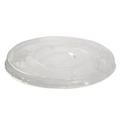 Vegware Compostable Cold Cup Flat Lids 340ml / 12oz And 455ml / 16oz (Pack Of 1000) - GK106