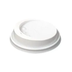 White Lid To Fit 225ml Huhtamaki Hot Cup (Pack Of 1000) - CL868