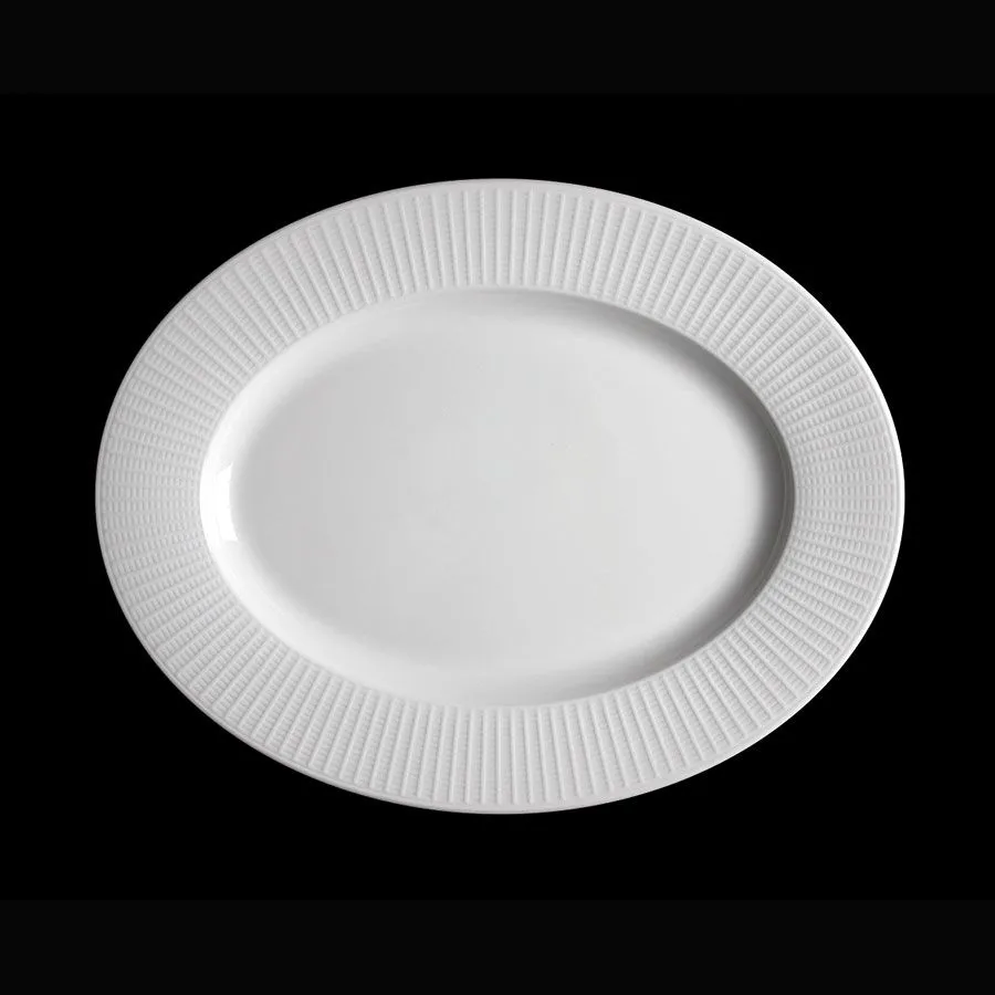 Steelite Willow Oval Plate 33cm (13inch) (12 Pack) - BJ532 3 Steelite Willow Oval Plate 33cm (13inch) (12 Pack) - BJ532